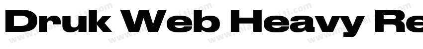 Druk Web Heavy Regul字体转换